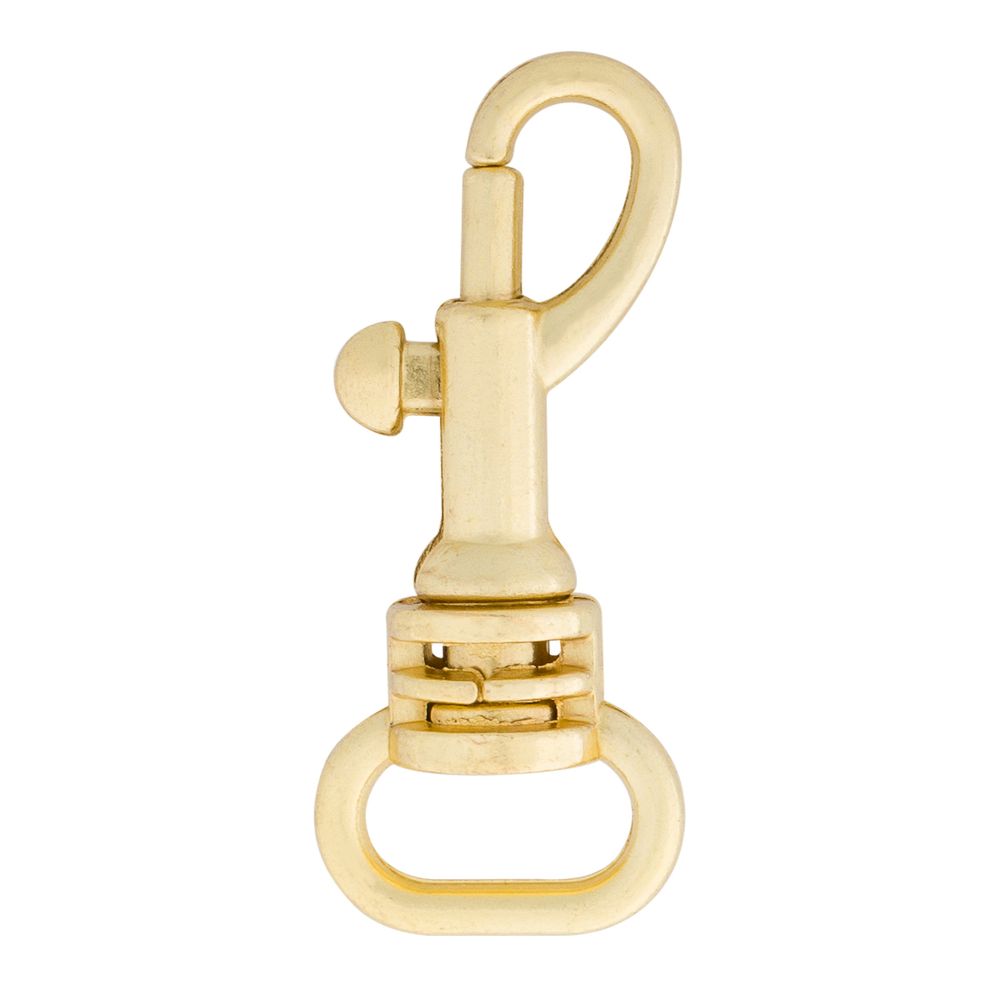 Карабин металл 10.0 мм (14х32 мм), цв.золото, 20 шт