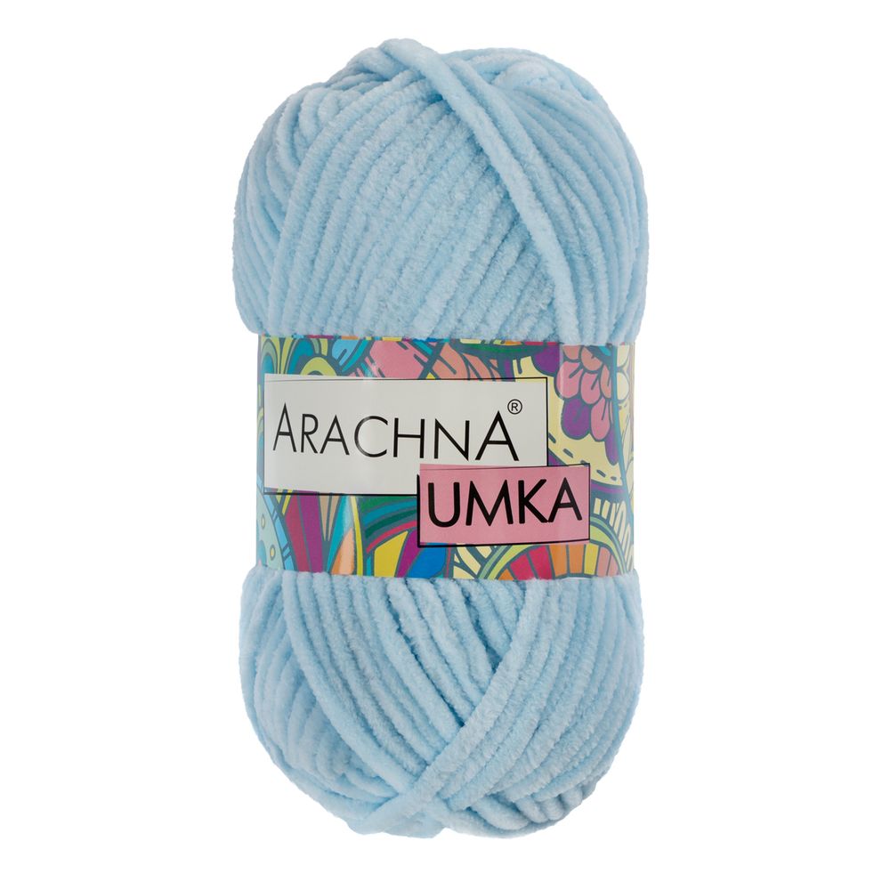 Пряжа Arachna Umka / уп.5 мот. по 100 г, 120 м, 11 св.голубой