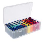 Органайзер для хранения ниток ОМ-042/1 пластик 23.5х13.5х6.5 см, розовый/прозрачный, Gamma ОМ-042/1