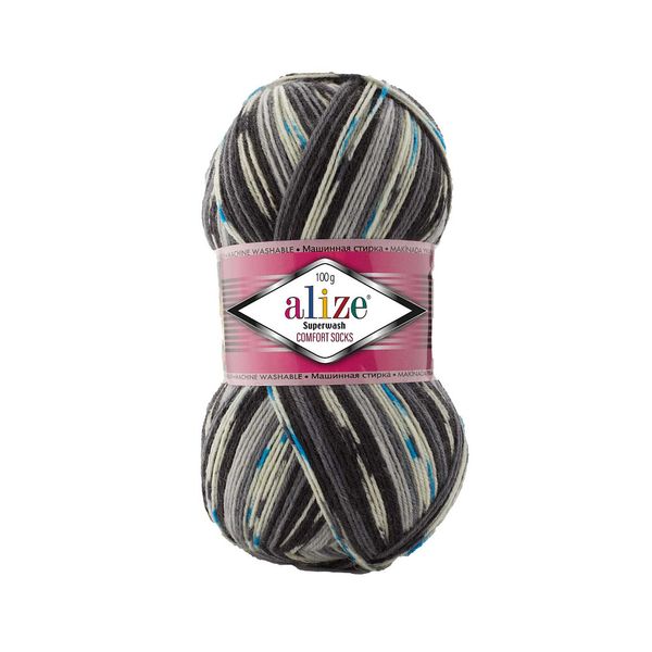 Пряжа Alize (Ализе) Superwash Comfort Socks / уп.5 мот. по 100 г, 420 м, 7650