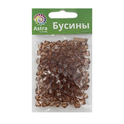 Бусины акрил ⌀8 мм, 25 г, ромбовидные, Astra&Craft, 84