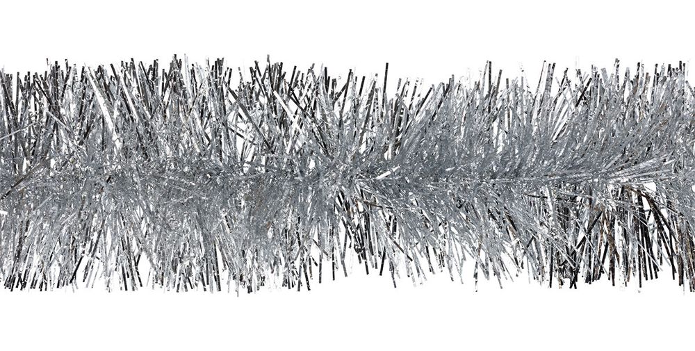Мишура 9х200 см, 5 шт, №04 серебро, Snoweekon SNW-25