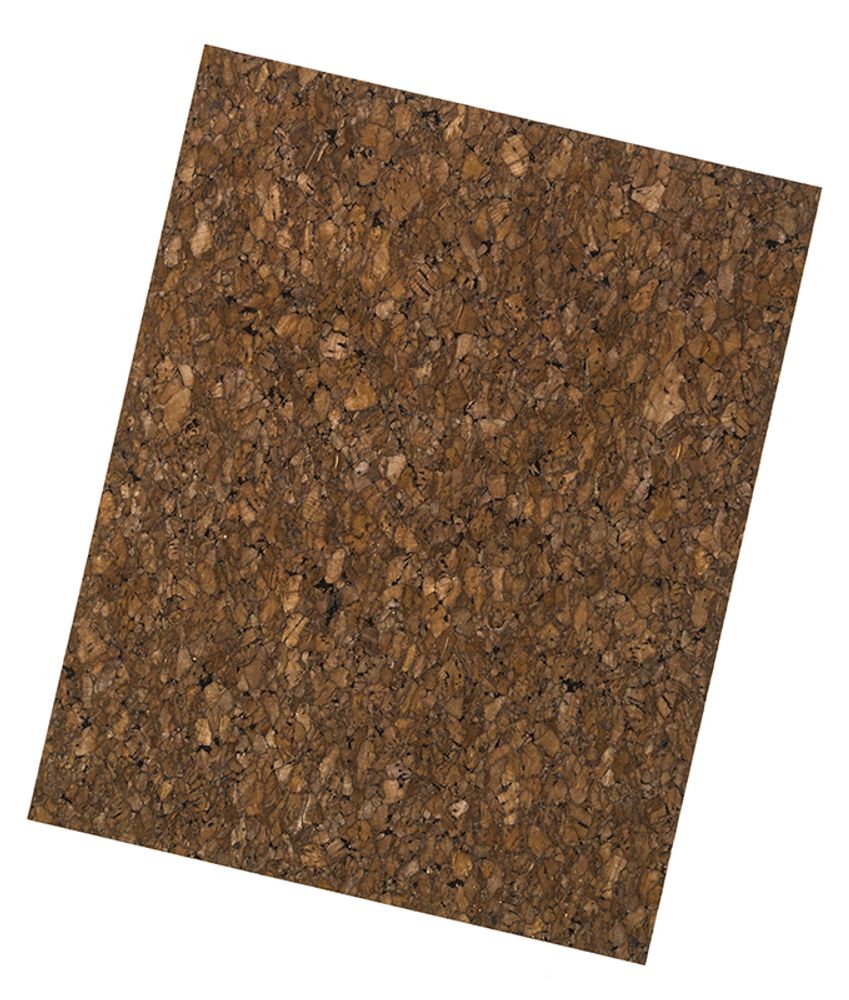 Корковая (пробковая) бумага 100x50 см, натуральный темный, 1 шт /TOS/