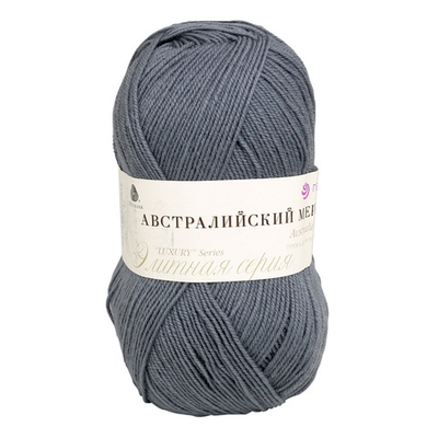 Пряжа Пехорка Австралийский меринос / уп.5 мот. по 100 г, 400 м, 393 св.маренго