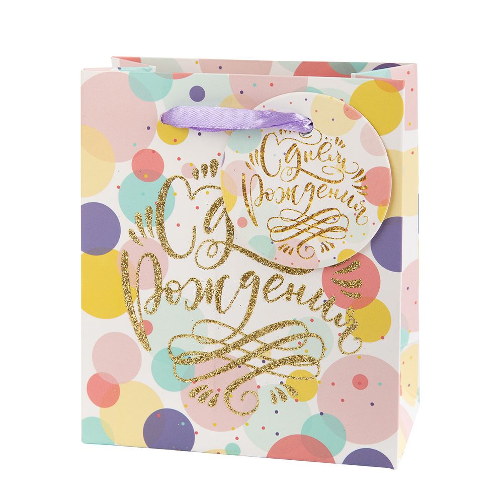 Подарочный пакет 210 г/м², 12х14х6 см, 12 шт, 01, Stilerra BASXS