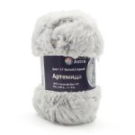 Пряжа Astra Premium (Астра Премиум) Артемида / уп.3 мот. по 100 г, 60 м, 17 белый/серый