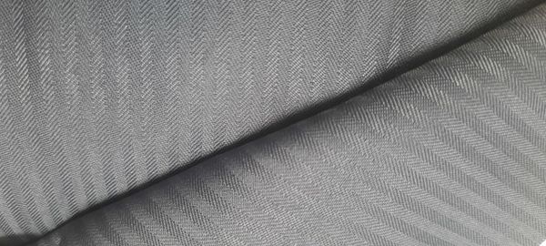 Ткань карманная (карманка) 90 г/м², 150 см / 100 метров, серый рубчик, К1101