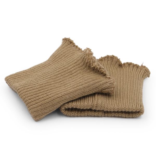 Манжеты трикотажные 8.5х9.5 см, 1 пара, плотные, 10 кл, 2х2, 923 шелк (бежевый)