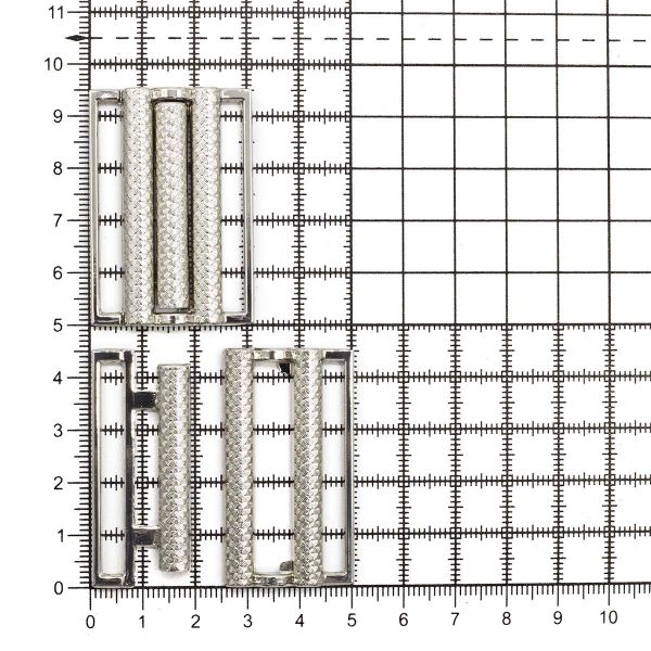 Пряжка-застежка 40 мм (внешн. 45х31 мм), 4 шт, никель, BIG