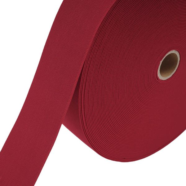 Резинка вязаная 50.0 мм / 25 метров, красный