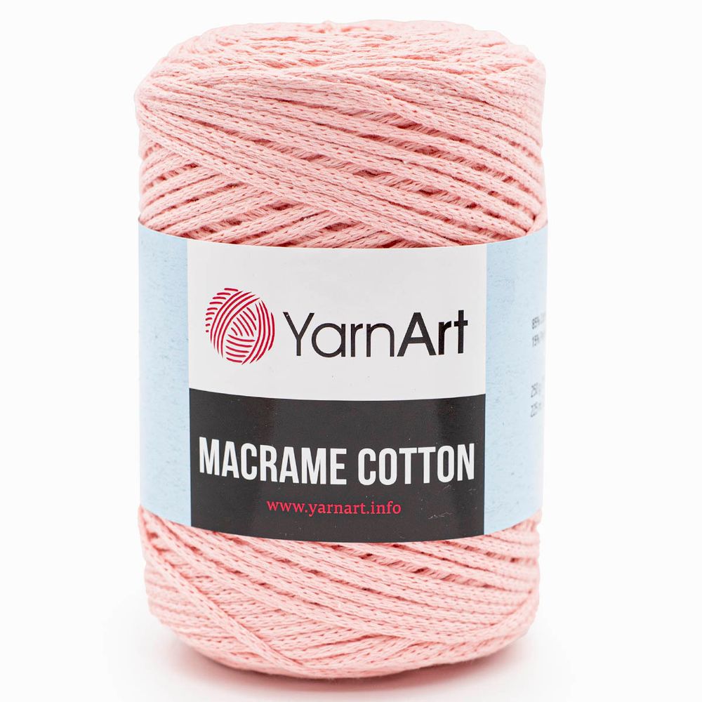 Пряжа YarnArt (ЯрнАрт) Macrame Cotton / уп.4 мот. по 250 г, 225м, 767 розовый