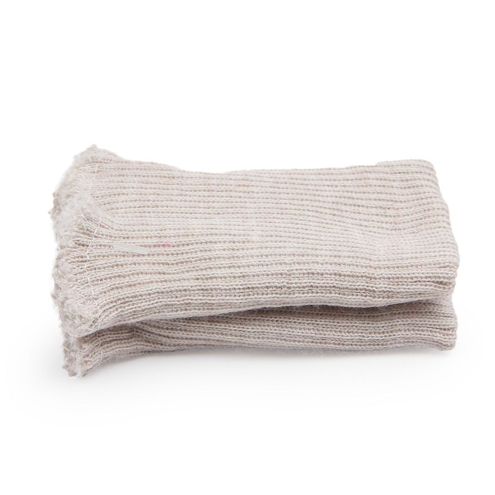 Манжеты трикотажные 6.5х9.5 см, 1 пара, тонкие, 848 жемчуг