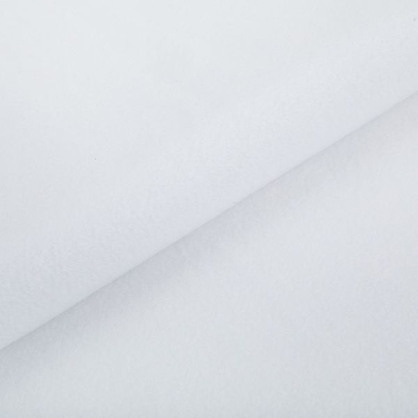 Флис 2-сторонний 280 г/м², 150х160±5 см, белый/white, Gamma FG-005N