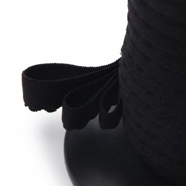 Резинка бельевая (отделочная) становая 12.0 мм / 50 метров, черный, (МЛ175.012/1)