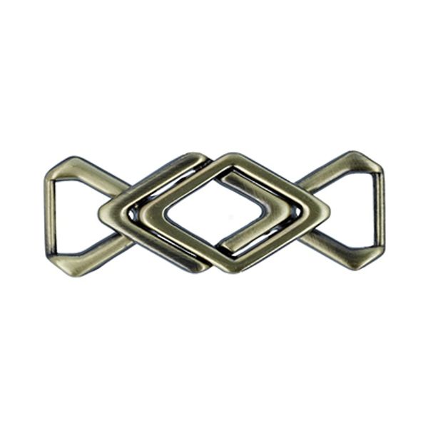 Пряжка ременная металл 60х20 мм, 10 шт, 12 шлифованная бронза, Gamma GB 1271