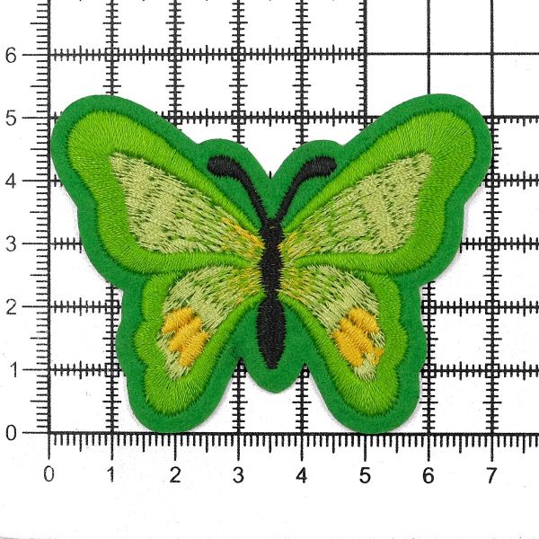 Термоаппликация Бабочка, 5.4х7см, Hobby&Pro (зеленый)