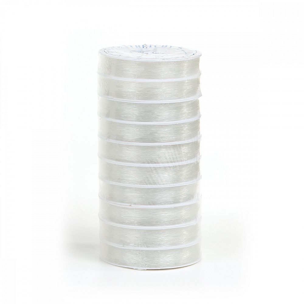 Нитки силиконовые ТВ 0215-1012 0,6мм цв.прозрачный 10х30м