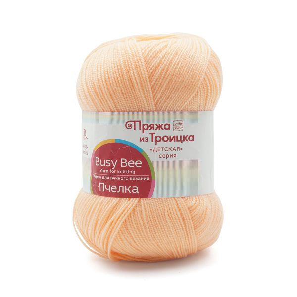 Пряжа Троицкая Пчелка / уп.10 мот. по 100 г, 500 м, 18 персик