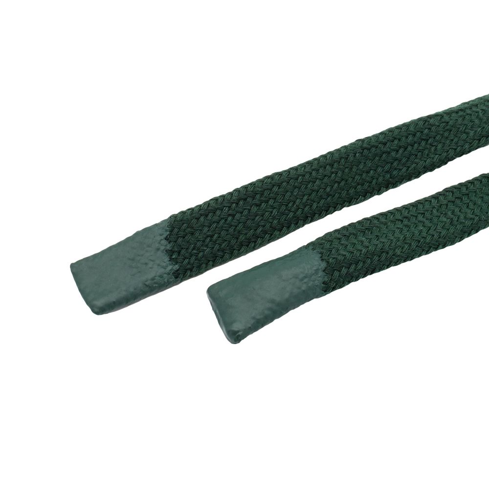 Шнурки декоративные плоские (для одежды) 10 мм / 135 см, 100 шт (155 темно-зеленый), 3AR2807