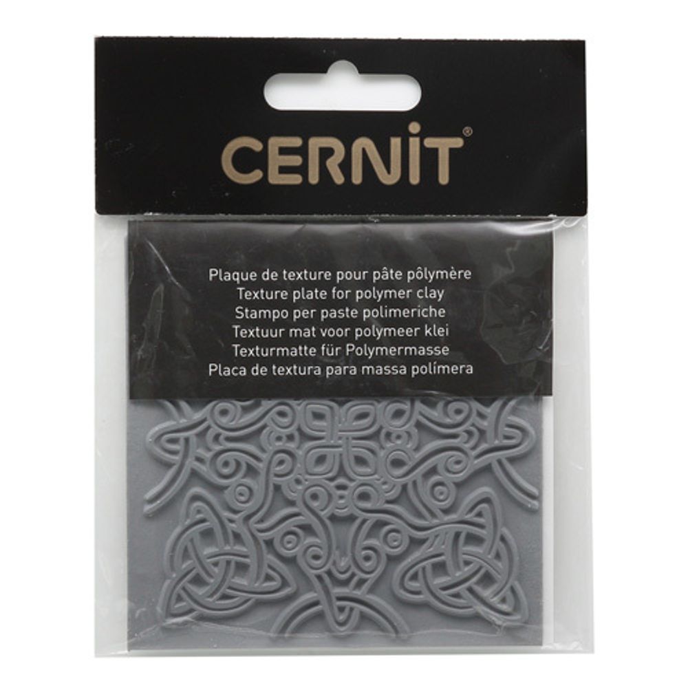 Текстура для пластики резиновая &quot;Кельтский узел&quot;, 9х9 см. Cernit