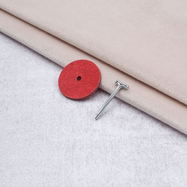 Набор креплений фибра №22 для игрушек, упак. 10 дисков 22 мм, 5 Т-образных шплинтов 2,0 см, 23535