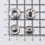 Кнопка Альфа (S-образная) ⌀15.0 мм, ≈72 шт, СТАЛЬ, черн. никель, NEW STAR