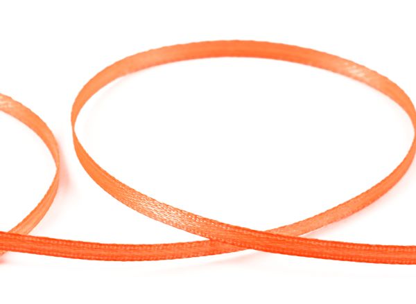 Лента атласная 2-сторонняя 3.0 мм / 91.4±2 метра, 125 красно-оранжевый, Gamma AL-3P