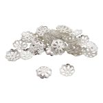 Шапочка для бусин, 10мм 50 шт/упак, Astra&Craft (Серебро), 4AR198