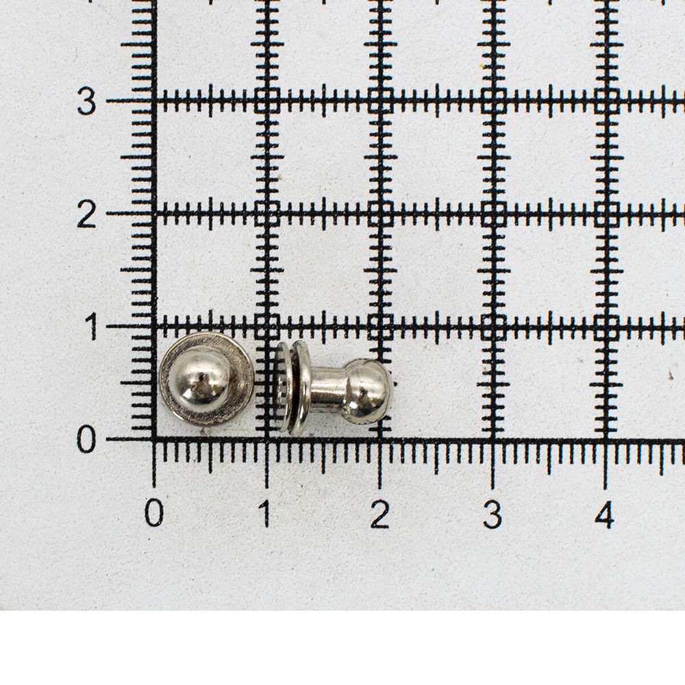 Винт кобурный металл ⌀6.0 никель, 50 шт