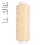 Нитки для кожи вощёные, плоские 0.8 мм, 25 м, 1 катушка, 006 суровый, LC-001 Промысел