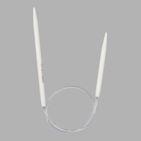 Спицы вязальные круговые Classic 3,5мм / 28см, пластик Pony, 47503