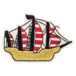 Термоаппликация "Корабль с парусами", 7.2х5.1см