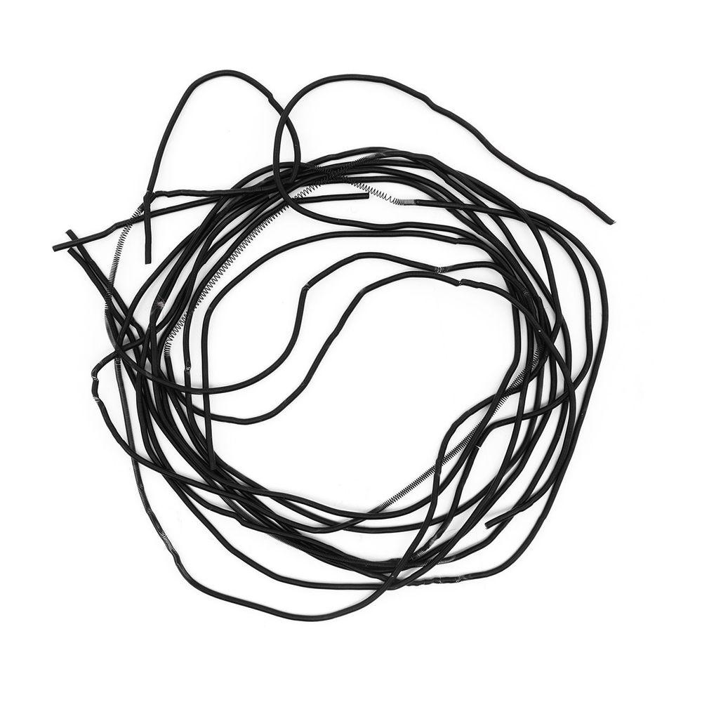 Канитель гладкая матовая Черный 1 мм 5 грамм ± 0,1 гр, КМ011НН1