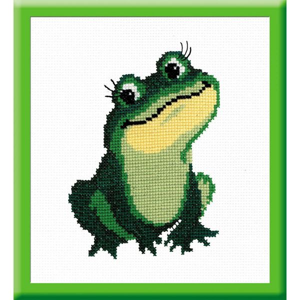 Набор для вышивания нитками РС Студия, Лягушка 18х13 см