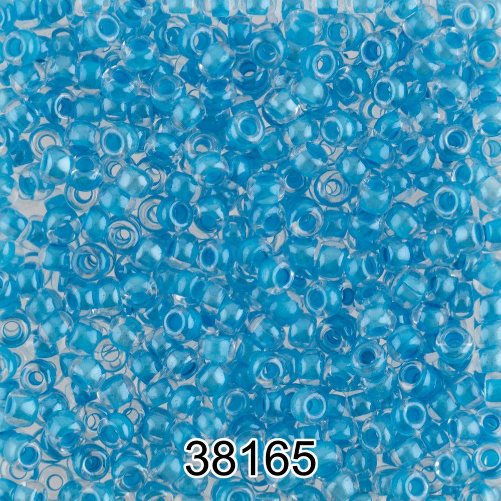 Бисер Preciosa круглый 10/0, 2.3 мм, 500 г, 38165 (Ф514) голубой