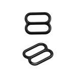 Рамки-регуляторы для бюстгальтера металл 10.0 мм, 50 шт, черный