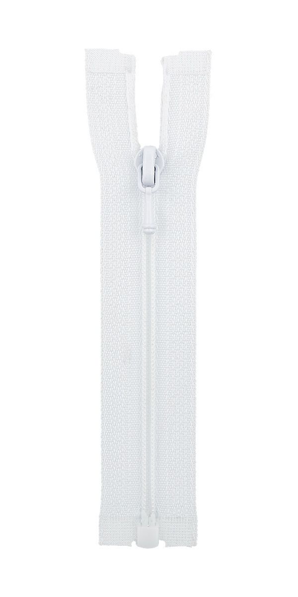 Молния спираль (витая) Т3 (3 мм) 1 зам., разъем., 10 см, декоративная, 101 белый, ZipD 3S Gamma, 5 шт