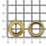 Люверсы металл ⌀11.0 мм (внутр.), золото, 50 шт, BIG