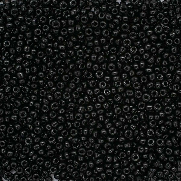 Бисер Astra&Craft 11/0 (2.1 мм), 200 г (10х20 г), цв. 49 черный/непрозрачный