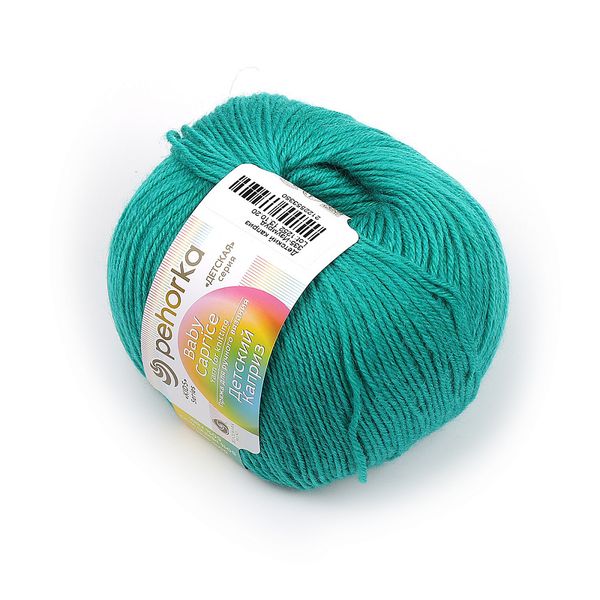 Пряжа Пехорка Детский каприз / уп.10 мот. по 50 г, 225 м, 335 изумруд