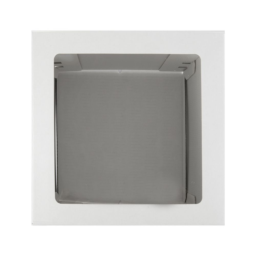 Кондитерская коробка для торта С ОКНОМ, 26.5х26.5х29 см, S-Chief, BFC-046