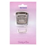 Замок портфельный, никель, 35х30 мм, Hobby&Pro