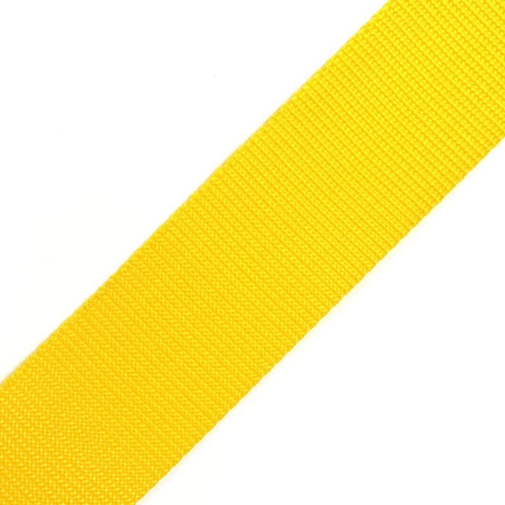 Стропа (ременная лента) 50 мм / 5х2.5 метра, 02 желтый