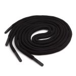 Шнурки круглые с металлическим наконечником 4.0 мм / 100 см, 1 пара (2 шт), черный, 6220-0133