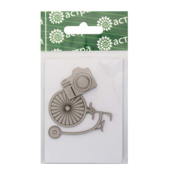 Заготовка из картона Велосипед, 50х40 мм, 2 шт, Астра