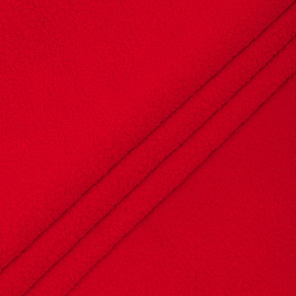 Флис 2-сторонний 190 г/м², 150 см / 2 метра, TBY-0059-S171 цв.S171 красный