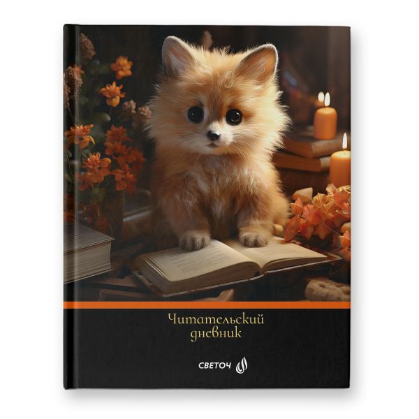 Дневник читательский, глянцевая ламинация, твердый переплет, 40ДЧ1 A5+ 40 л., 4 шт, сшивка 65 г/м², Книголюб 00984, Светоч 40ДЧ1