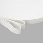 Стропа (ременная лента) 26 мм / 100 метров, [17.55 г/пог.м], матовая, имитация хлопка, 07 белый, 3Al357