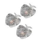 Декоративные элементы из коры дерева "Яблоко", 7см, 8 шт, белый