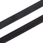 Косая бейка кожзам 10 мм / 45 метров, черный